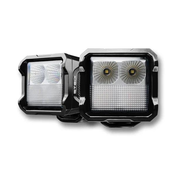 STEDI G4 Black Dual Colour Work Light (White/Amber)